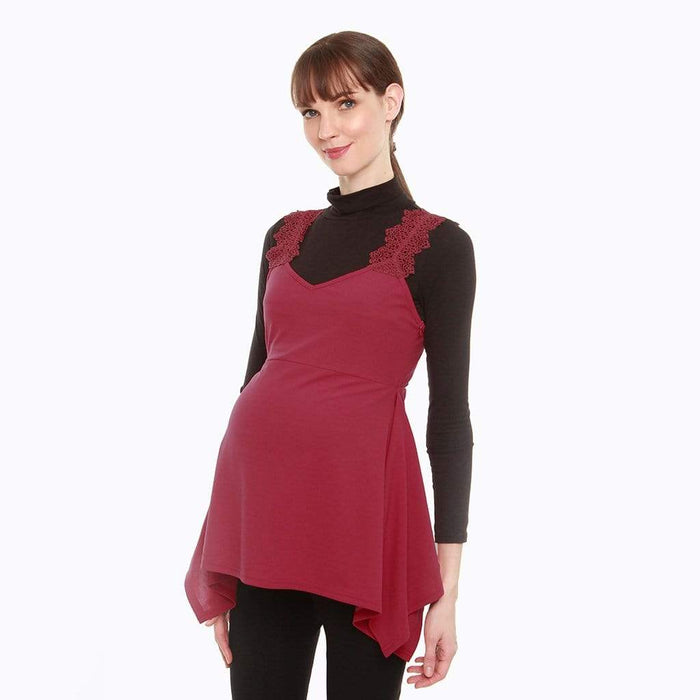 Corsica Nursing Top Red