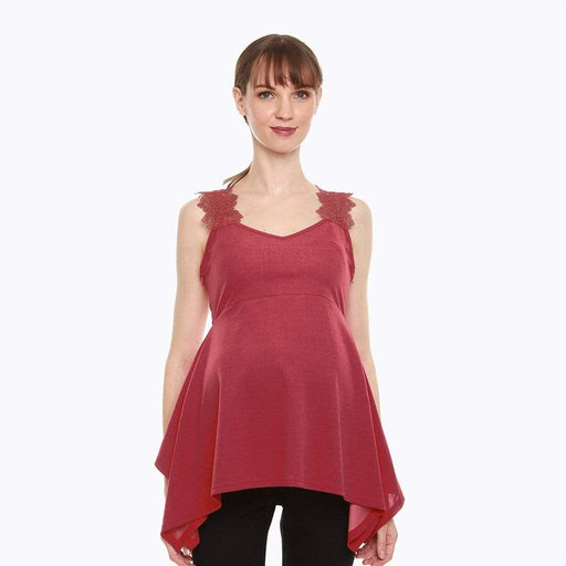 Corsica Nursing Top Red