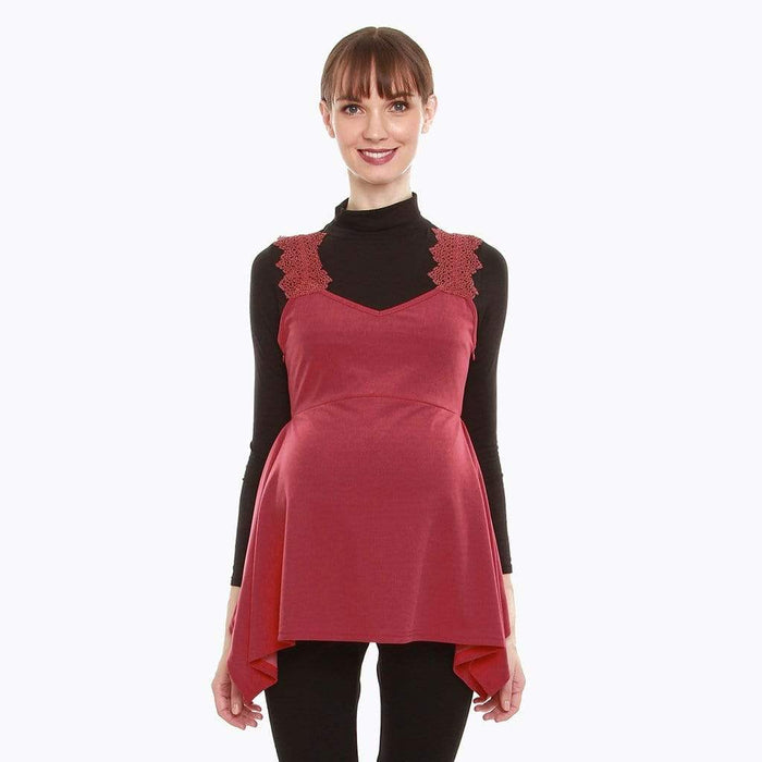Corsica Nursing Top Red