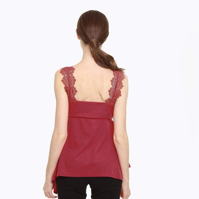 Corsica Nursing Top Red