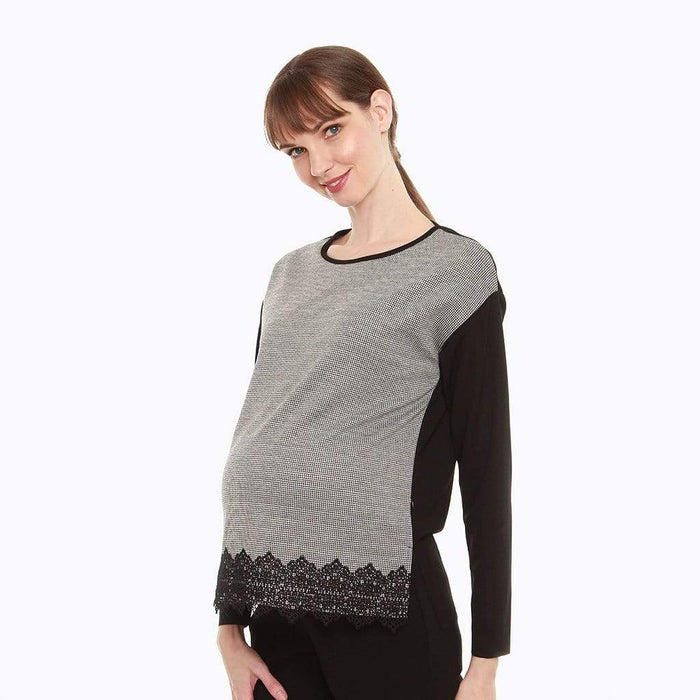 Corvina Nursing Top Black