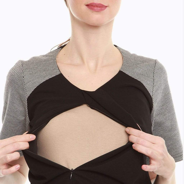 Cosima Nursing Top Black