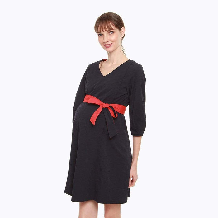 Cressida Nursing Dress Navy