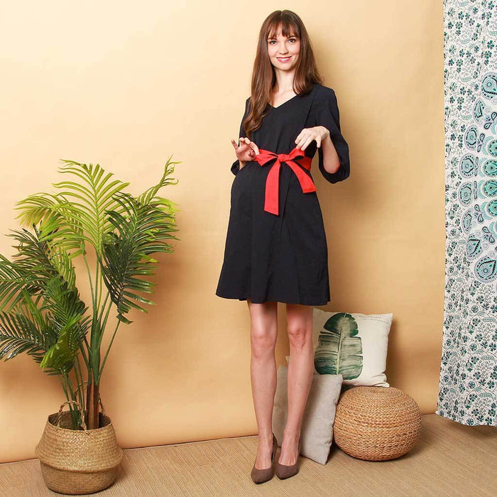 Cressida Nursing Dress Navy
