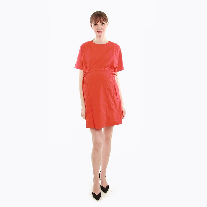 Crisanta Nursing Dress Tangerine