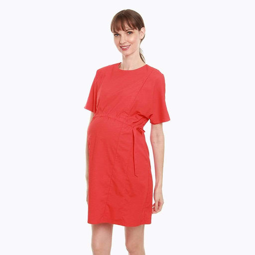 Crisanta Nursing Dress Tangerine