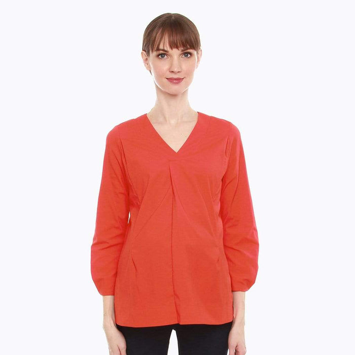 Cristina Nursing Top Tangerine