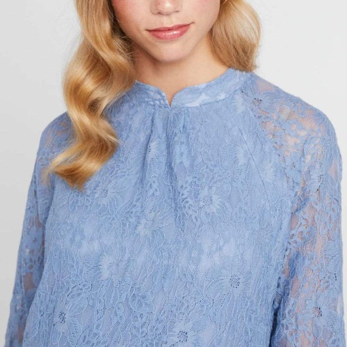 Curtis Maternity Dress Pigeon Blue