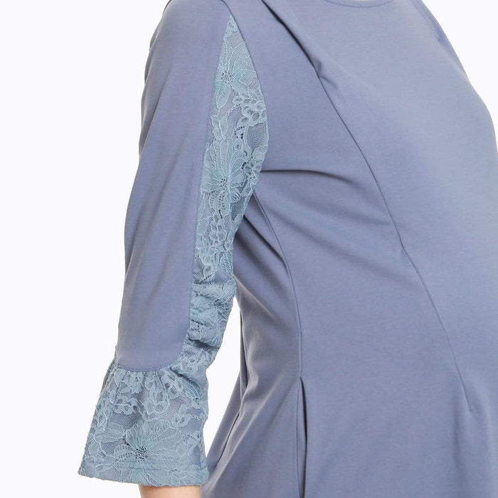 Cybele Maternity Dress Pigeon Blue