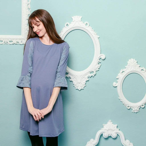 Cybele Maternity Dress Pigeon Blue