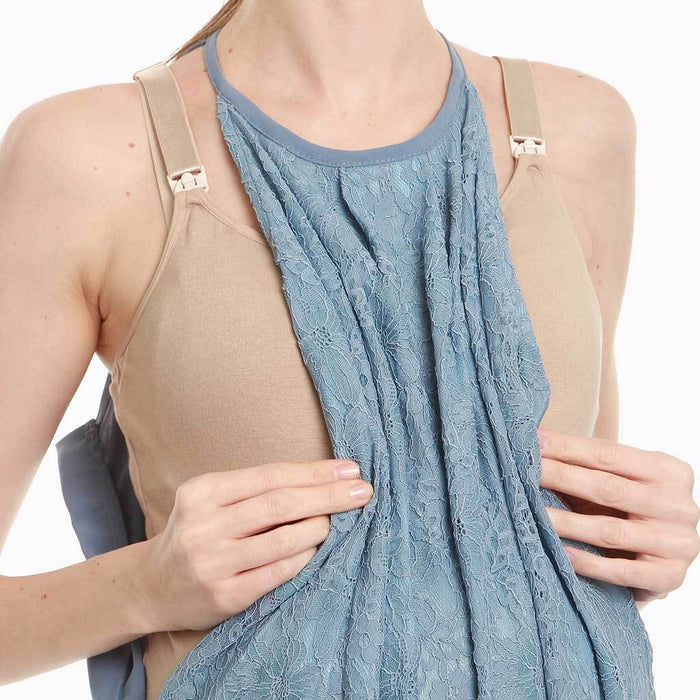 Cydney Maternity Dress Pigeon Blue