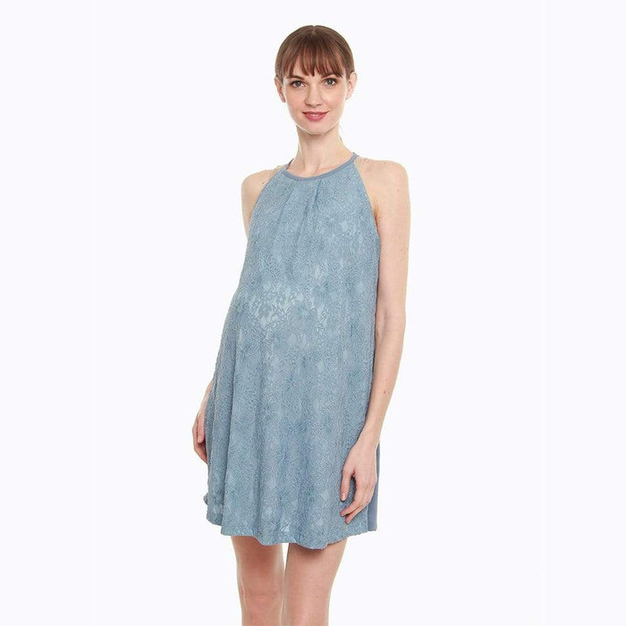 Cydney Maternity Dress Pigeon Blue
