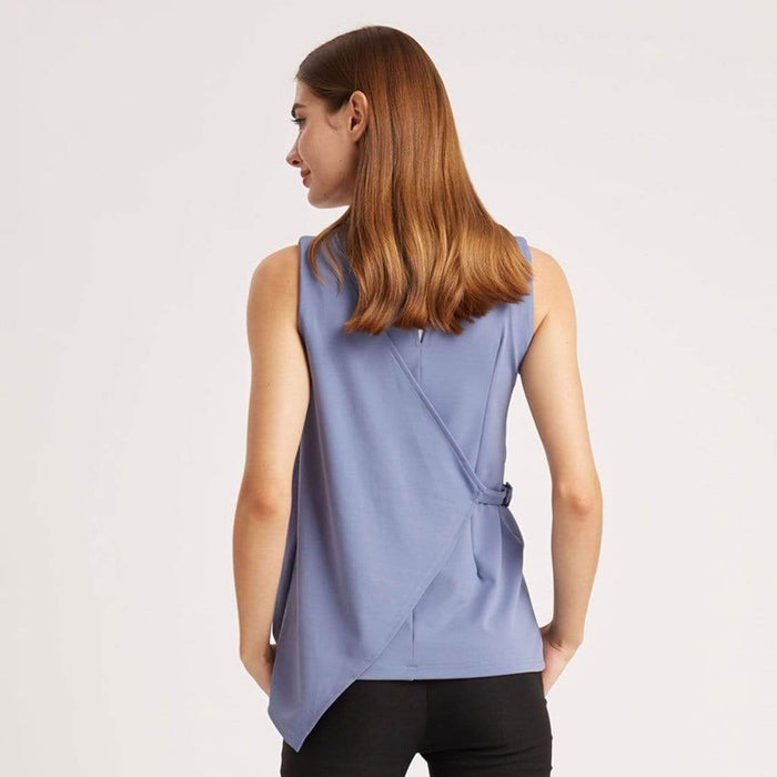 Cylia Nursing Top Pigeon Blue