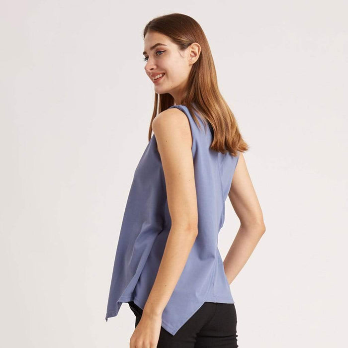 Cylia Nursing Top Pigeon Blue