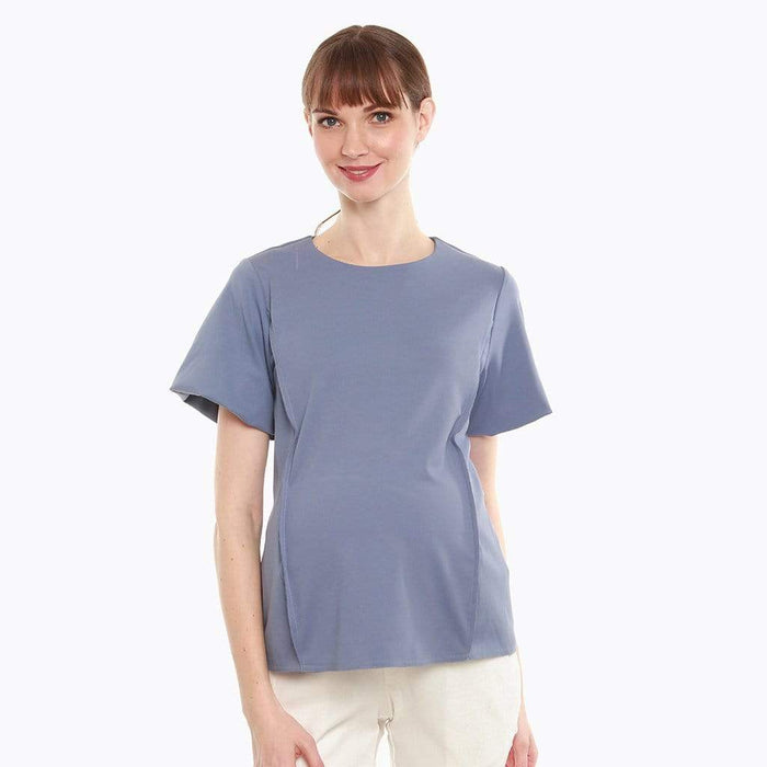 Cynara Nursing Top Pigeon Blue