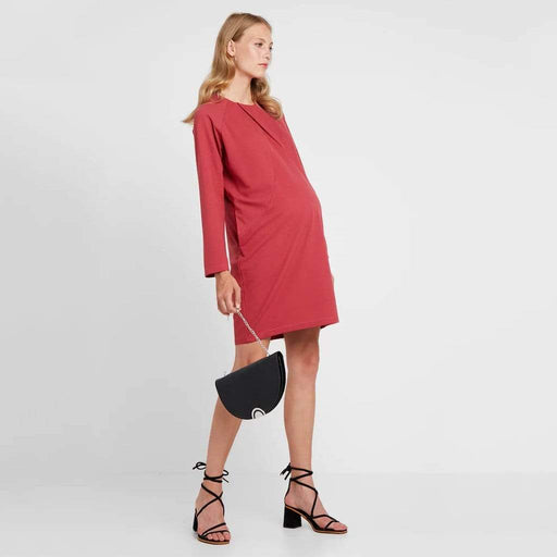 Cyntherea Maternity Dress Red