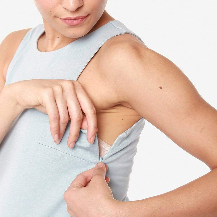 Cyra Flare Hem Porcelain Blue Dress