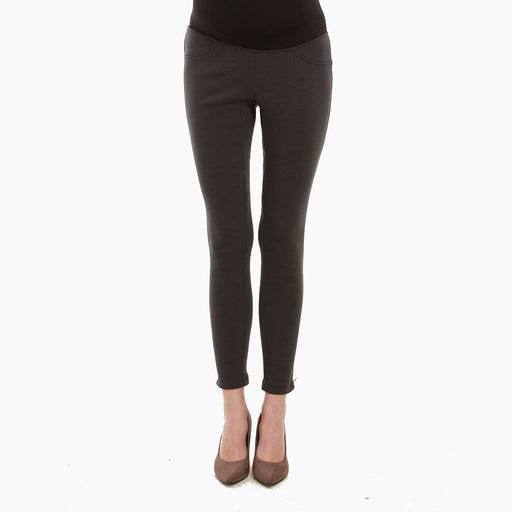 Dael Faux Maternity Pants Dark Grey