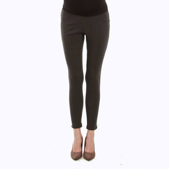 Dael Faux Maternity Pants Dark Grey