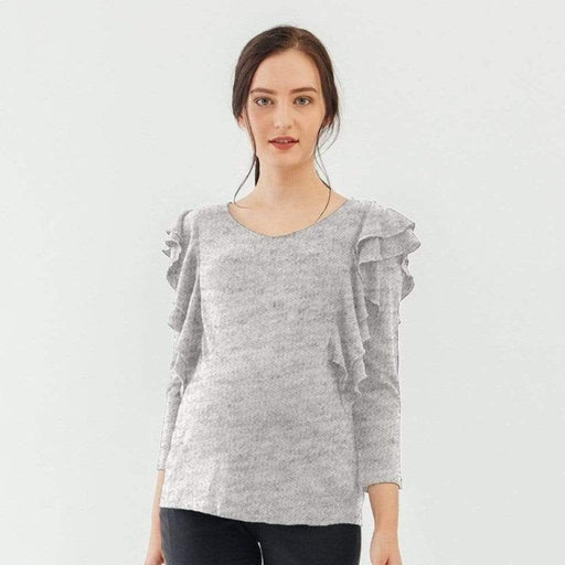 Dania Nursing Top Heather Grey