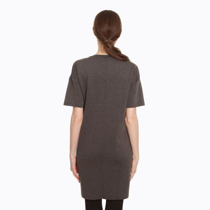 Danique Short Sleeve Maternity Dress Hue Grey