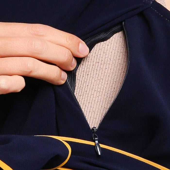 Delicia Sleeveless Nursing Dress Navy