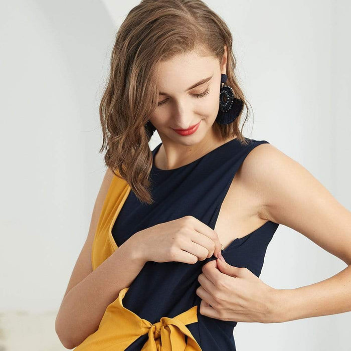 Delise Sleeveless Nursing Jumpsuit