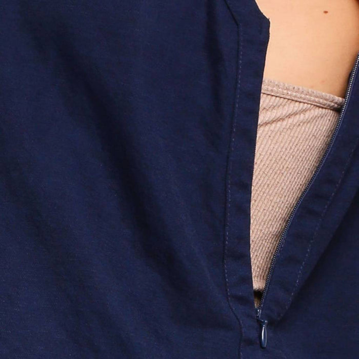 Demelza Sleeveless Nursing Top Navy