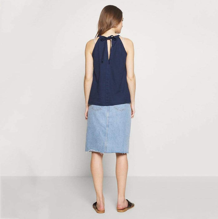 Demelza Sleeveless Nursing Top Navy