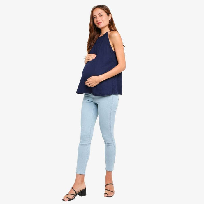 Demelza Sleeveless Nursing Top Navy