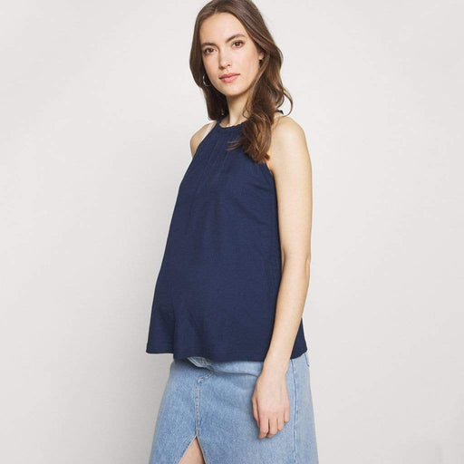 Demelza Sleeveless Nursing Top Navy