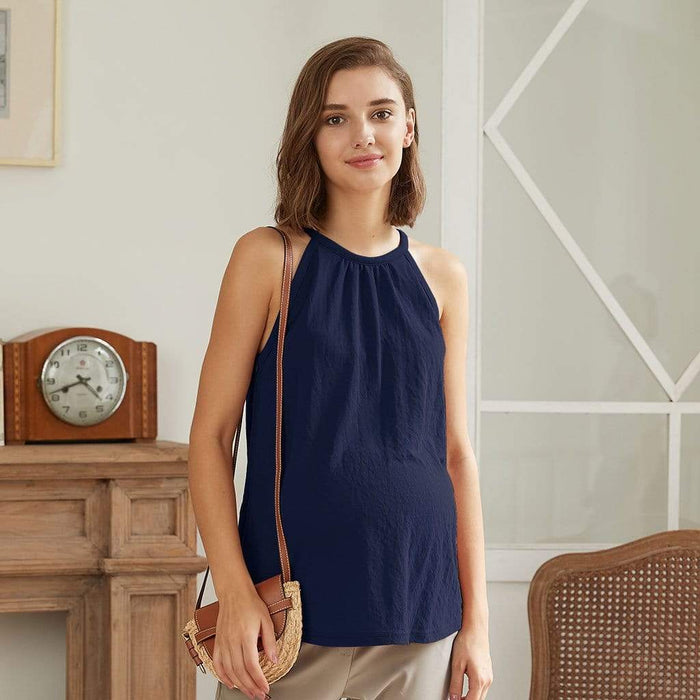 Demelza Sleeveless Nursing Top Navy