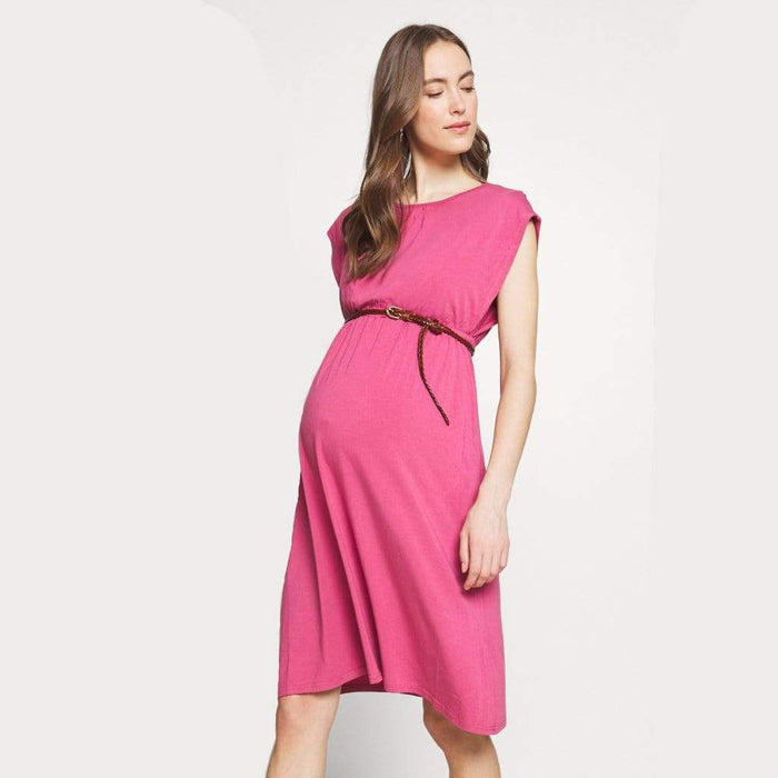 Deryn Bamboo Cotton Nursing Dress Plum