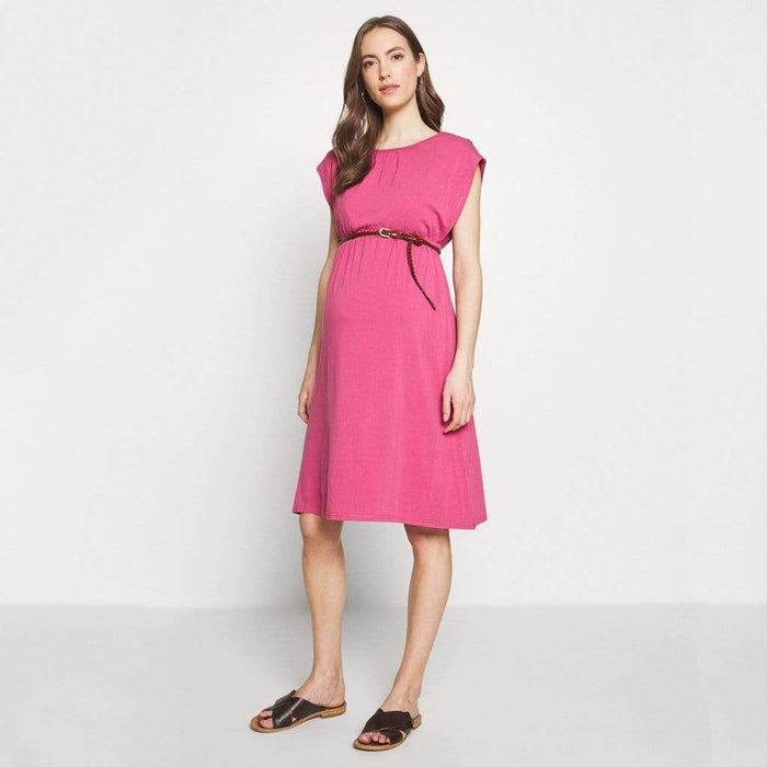Deryn Bamboo Cotton Nursing Dress Plum