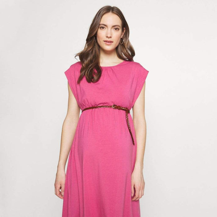 Deryn Bamboo Cotton Nursing Dress Plum