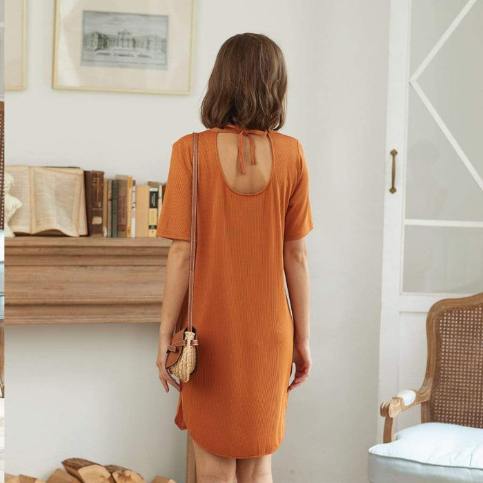 Destinee Short Sleeve Nursing Dress Marigold