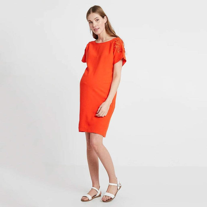 Dollie Maternity Dress Tangerine