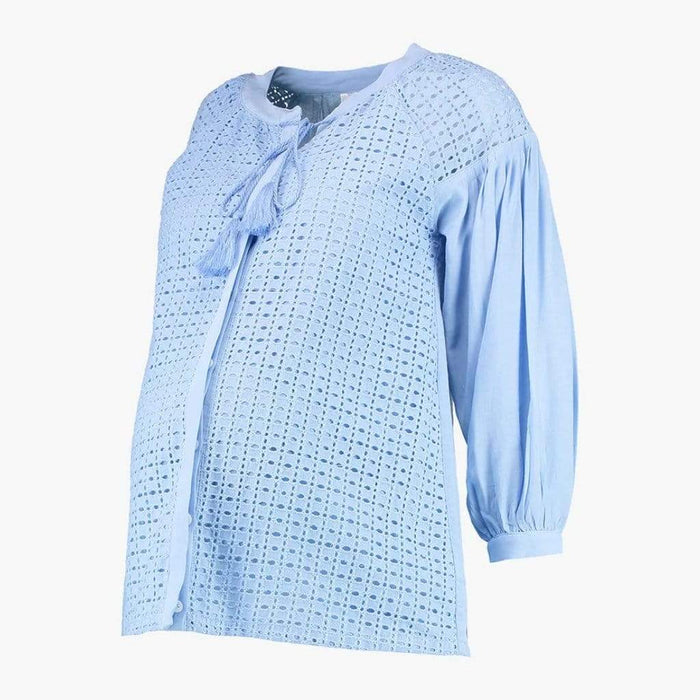 Ediline Nursing Top Sky Blue