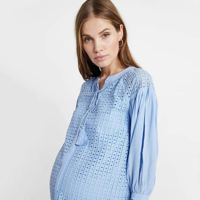Ediline Nursing Top Sky Blue