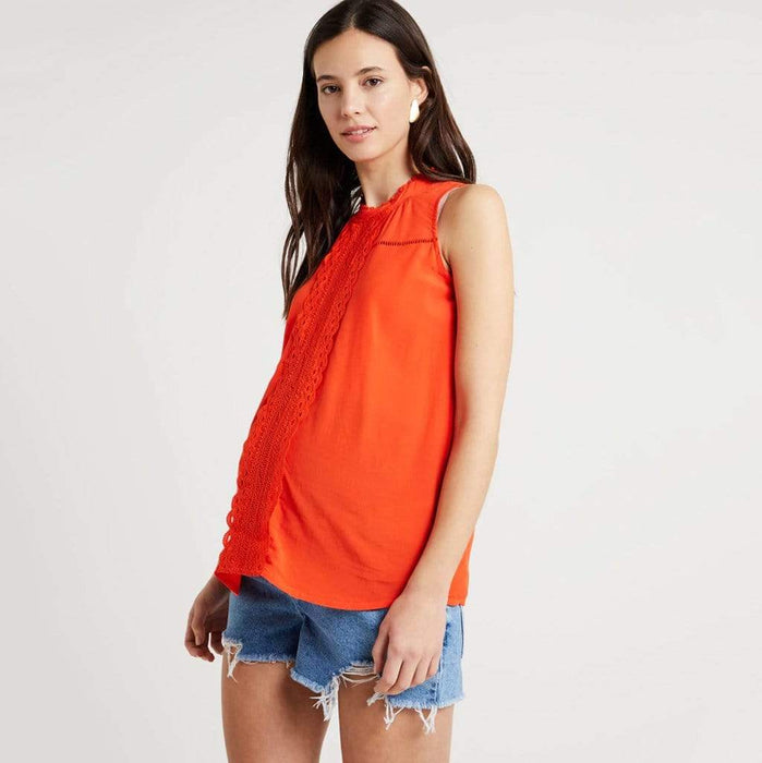 Edyth Nursing Top Tangerine