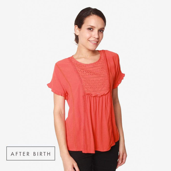 Eila Nursing Top Tangerine