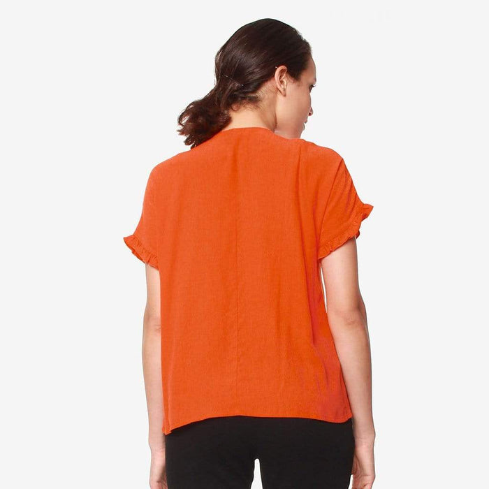 Eila Nursing Top Tangerine
