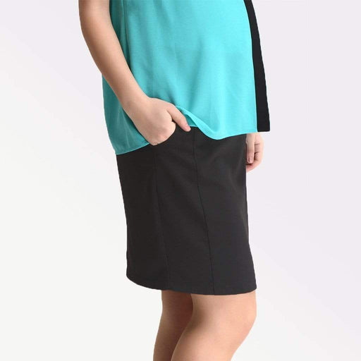 Elaine Straight Maternity Skirt D.Grey