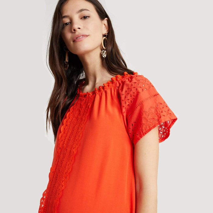 Eliana Nursing Dress Tangerine