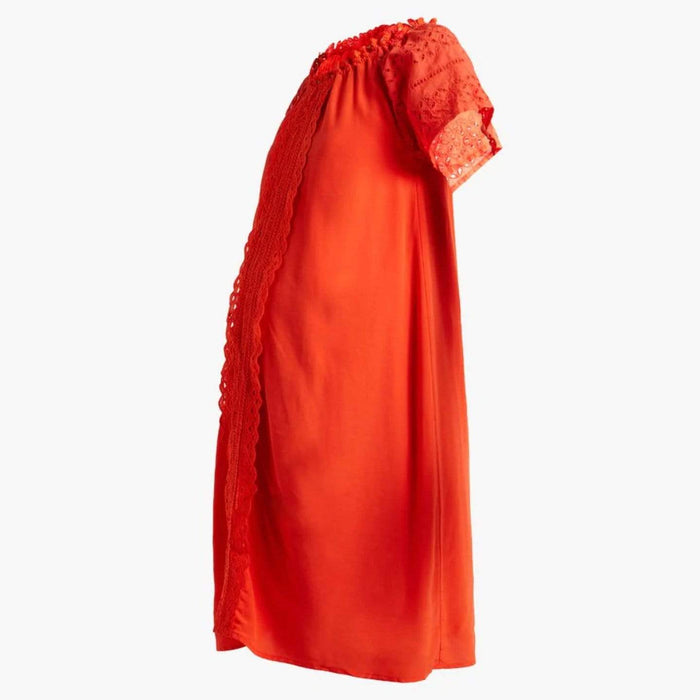 Eliana Nursing Dress Tangerine