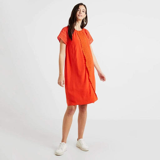 Eliana Nursing Dress Tangerine