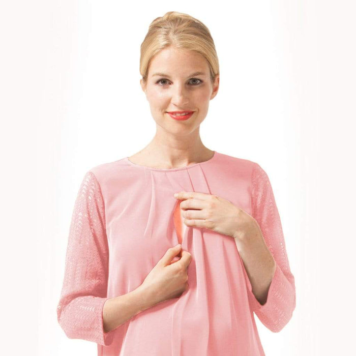 Elly Nursing Dress Coral Blush