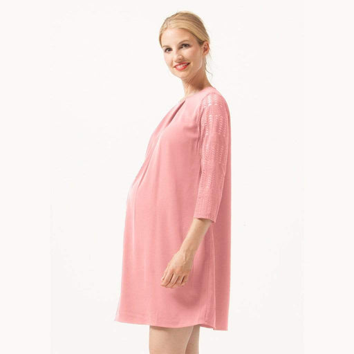 Elly Nursing Dress Coral Blush