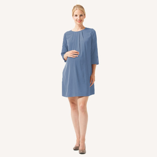 Elly Nursing Dress Spanish Blue