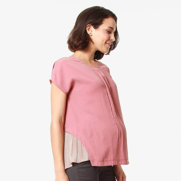 Emelia Nursing Top Dusty Pink